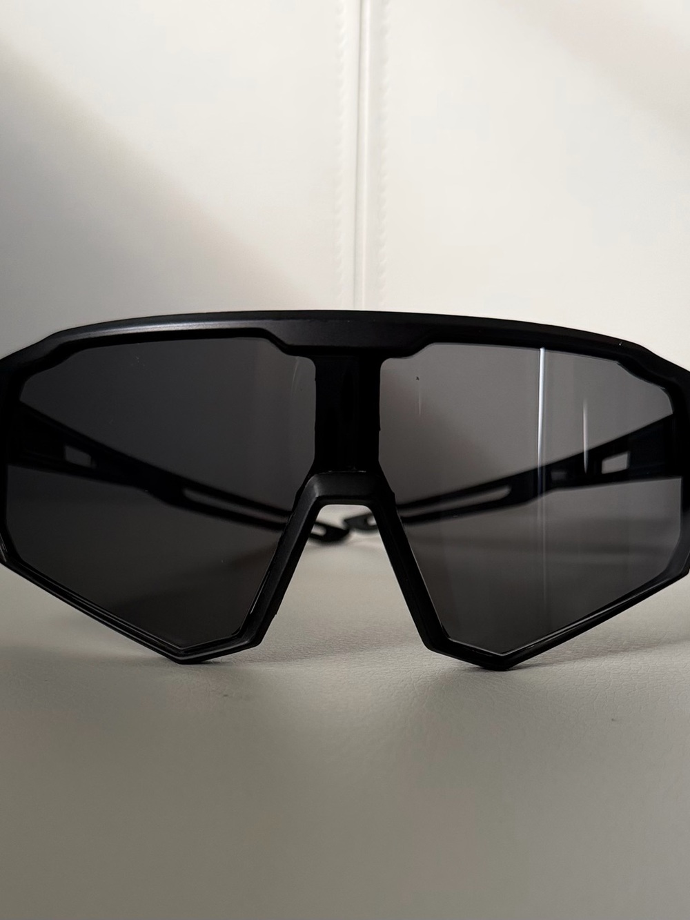 & Other Stories Black Shield Sunglasses